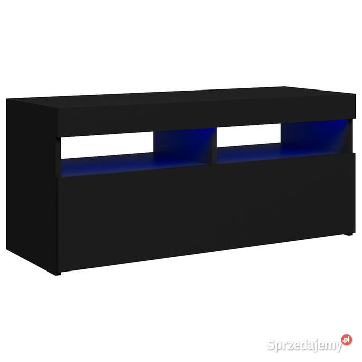 Szafka pod TV z oświetleniem LED czarna 90x35x40 Warszawa sprzedam