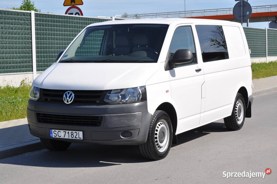 Volkswagen Transporter T5 20 TDI 6 osobowy biały Bilcza