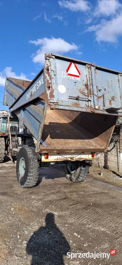 Przyczepa skorupa jednoosiowa 8t duchesne nieuszkodzony