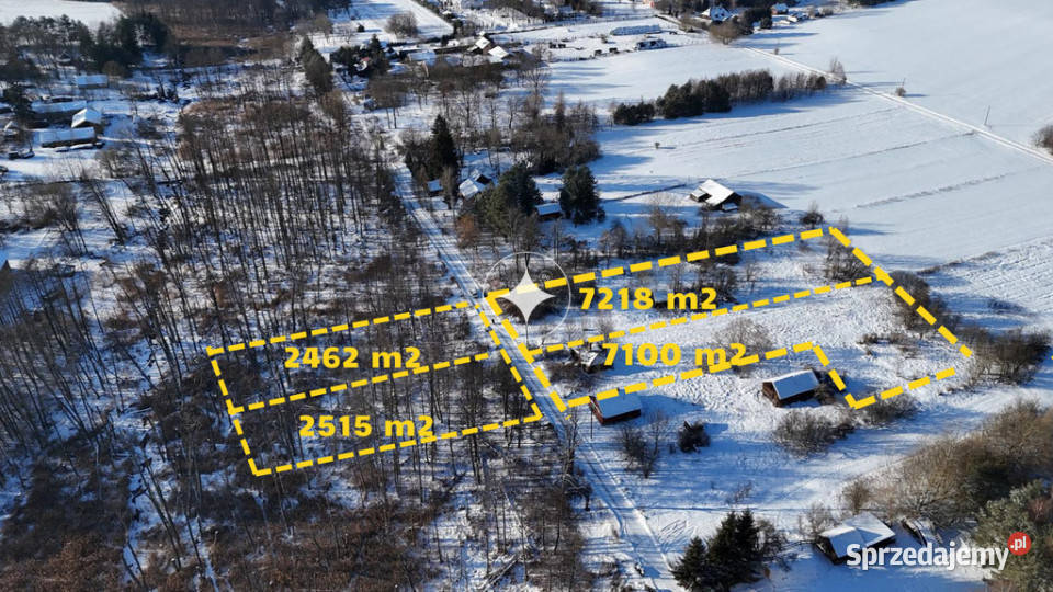 Działki pod zabudowę mieszkaniową w Husince asfalt Husinka