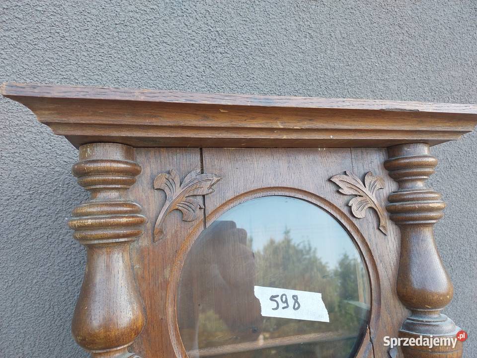 598 Skrzynia skrzynka obudowa starego zegara pomorskie Tczew