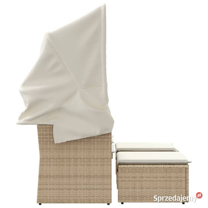 2os sofa ogrodowa z zadaszeniem i stołkami Meble ogrodowe mazowieckie