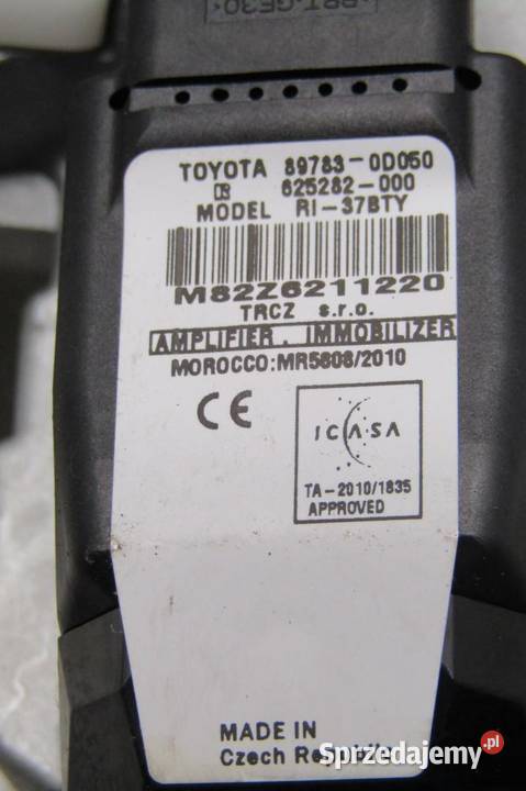 STACYJKA KLUCZYK WKŁADKA TOYOTA YARIS III osobowe