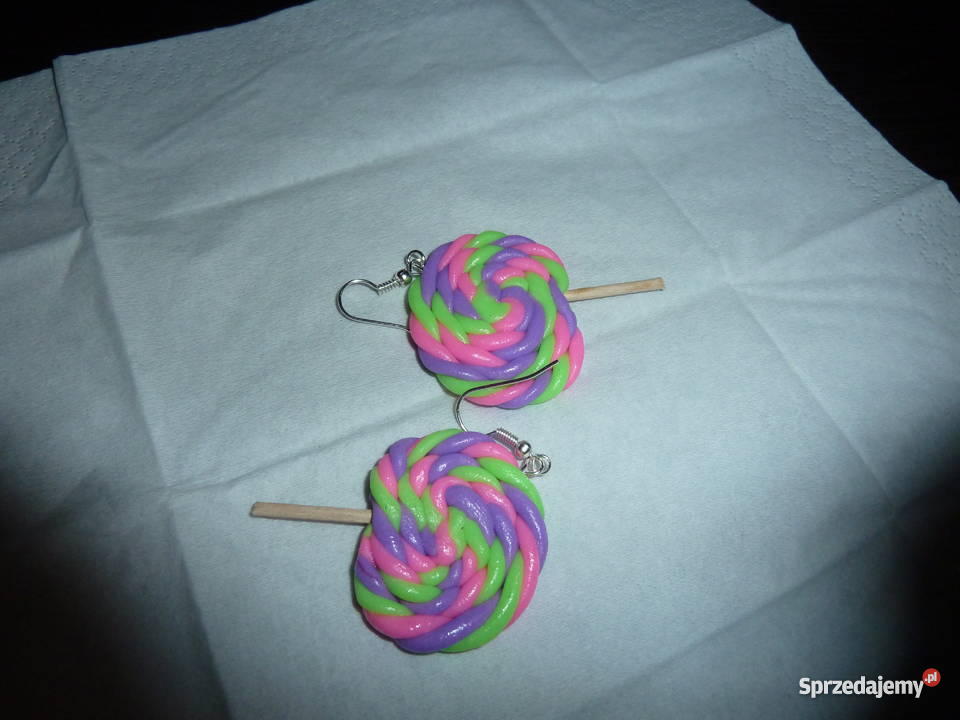 kolczyki z modeliny Kolczyki Świdnica