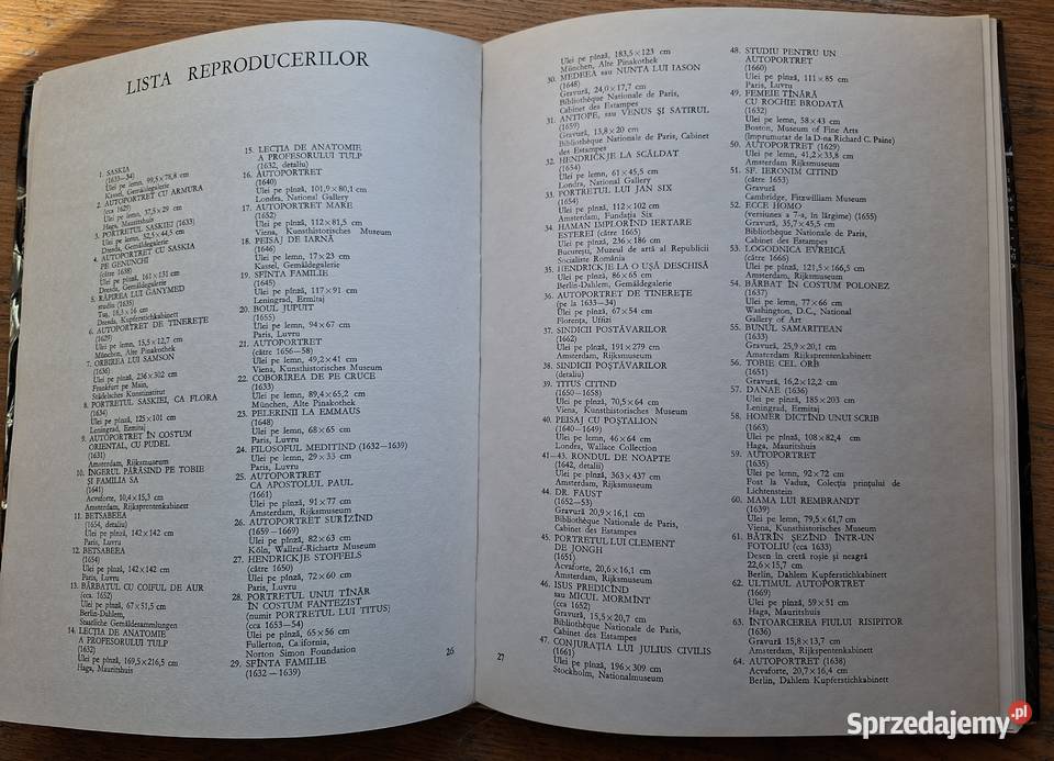 Rembrant j rumuński Rok wydania 1977 Kraków