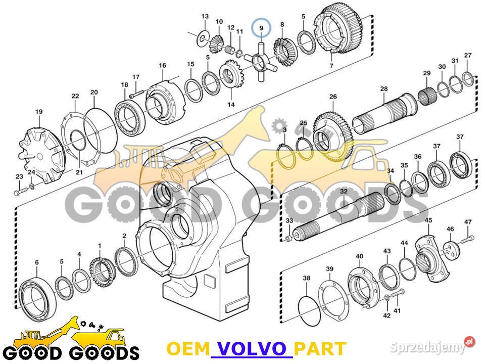 VOLVO KRZYŻAK MECHANIZMU RÓŻNICOWEGO 11145164 Władysławów sprzedam