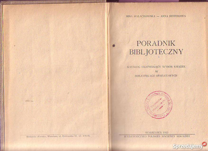 2662 PORADNIK BIBLJOTECZNY KATALOG UŁATWIAJĄCY W Czyrna