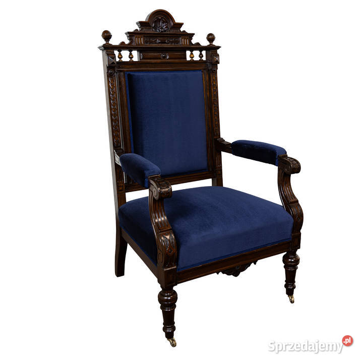 Fotel neorenesansowy antyk stary eklektyczny Swarzędz