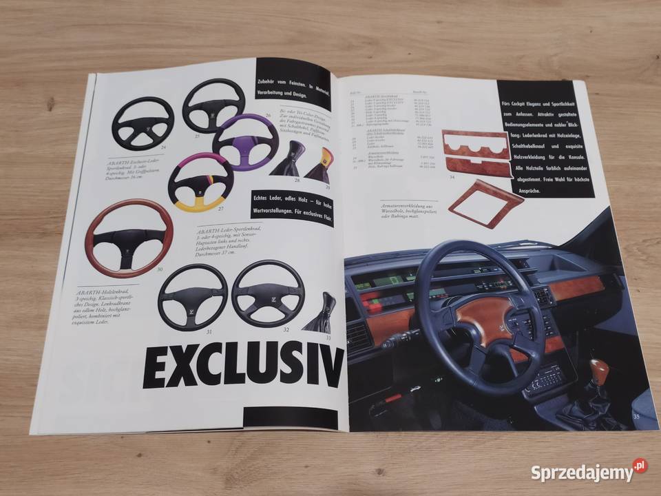 Prospekt FIAT TEMPRA ZUBEHOR dodatki akcesoryjne Kluczbork sprzedam