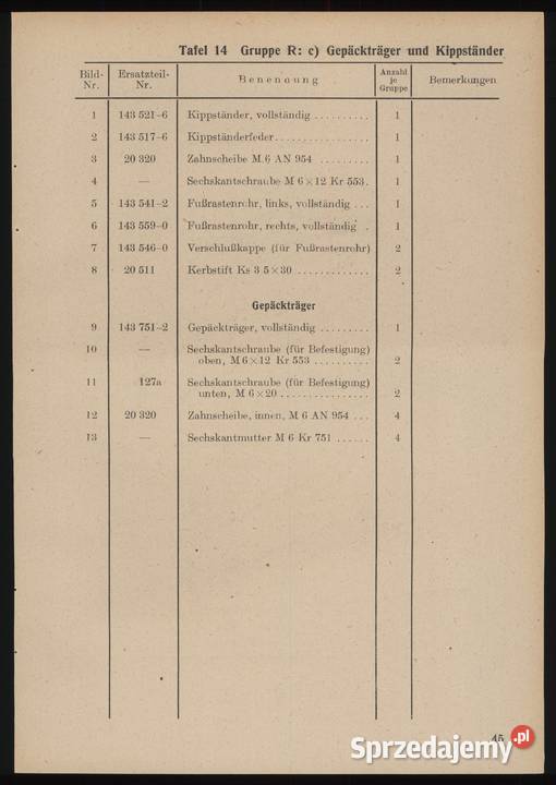 Auto Union DKW Typ RT 125 instrukcja obsługi i Lębork
