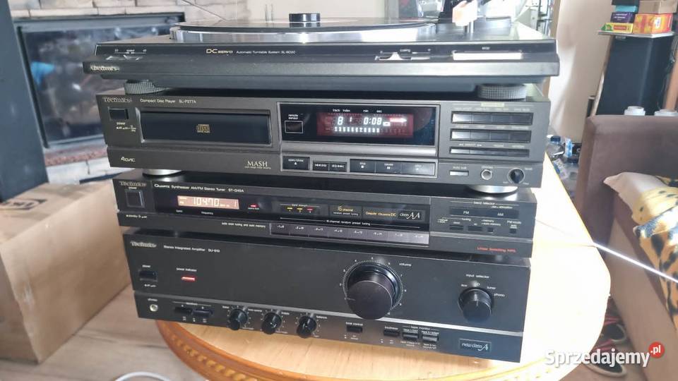 Wieża Technics wzmacniacz SU810 STG45A CD Wzmacniacze i pokrewne łódzkie Warta