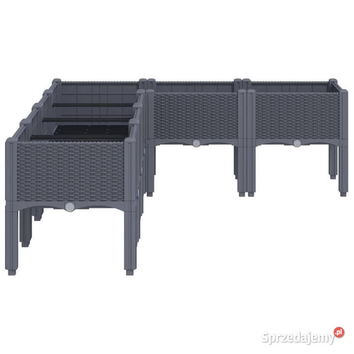 Donica ogrodowa z nóżkami szara 160x120x42 PP mazowieckie Warszawa