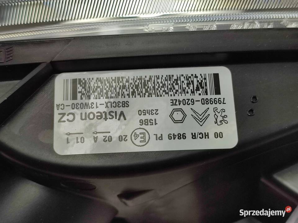LAMPA LEWY PRZÓD CITROEN BERLINGO MF GJK GFK osobowe sprzedam