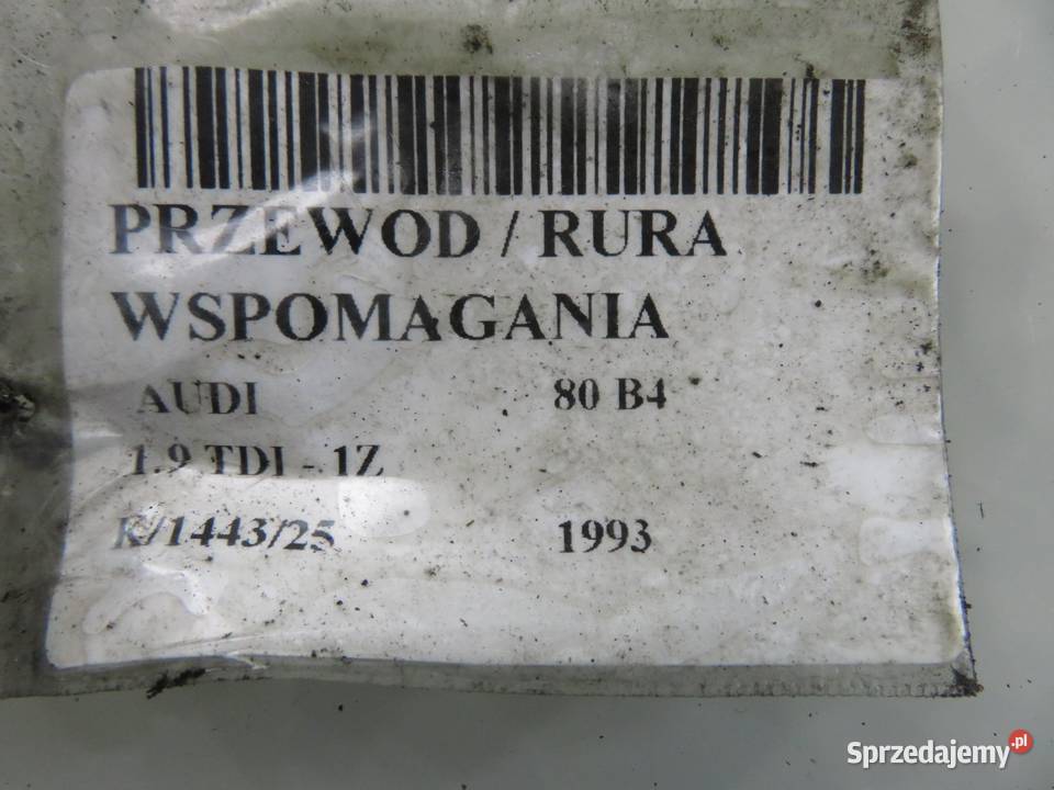 PRZEWÓD WSPOMAGANIA AUDI 80 B4 19 TDI 1Z