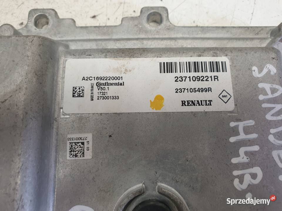 Renault Clio IV 09 TCe STEROWNIK SILNIKA osobowe lubelskie Rudka