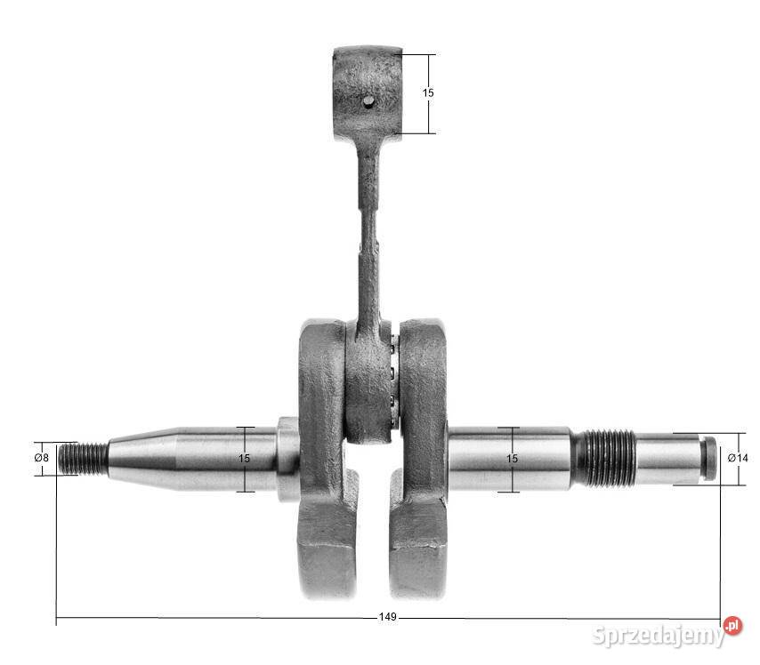 Wał korbowy Husqvarna 365 8R48549 Opalenica