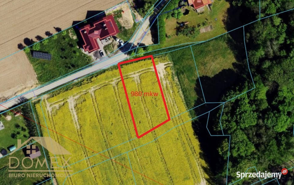 Grunt 972m2 Mazańcowice 21m Sprzedaż sprzedam