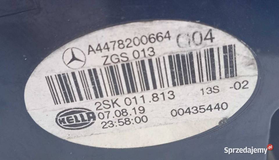 Mercedes VKlasa W447 Led lampa tylna prawa