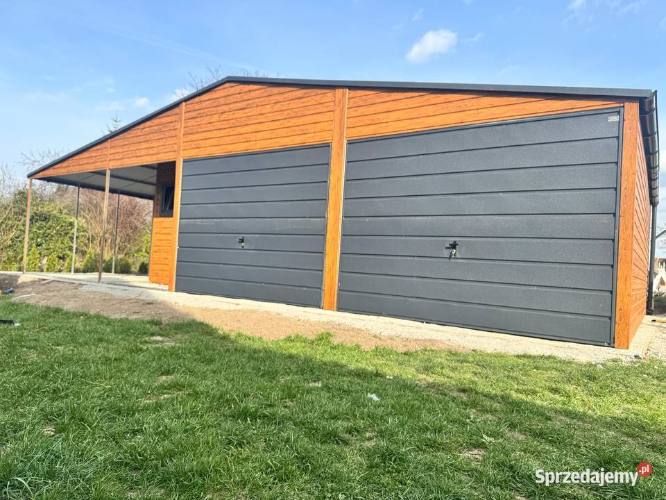 Domek ogrodowy garaż blaszany 6x35 profil złoty 21m2 opolskie Nysa