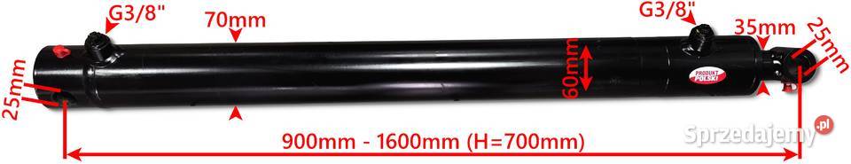 Siłownik Hydrauliczny SMT1G 60x35 SKOK 700 2STR Solec Kujawski