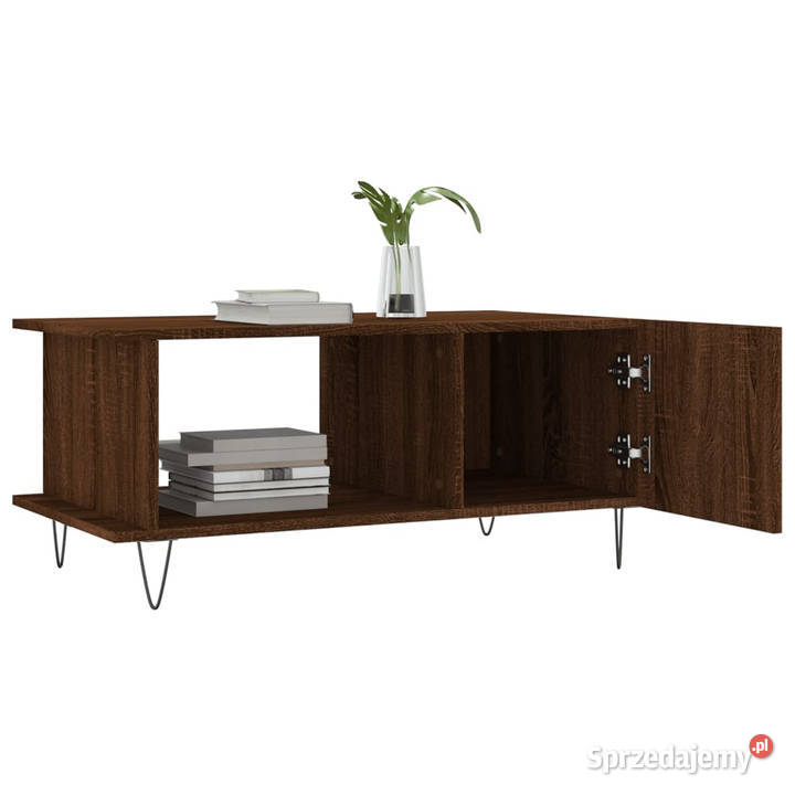 Stolik kawowy brązowy dąb 90x50x40 WM829491 Warszawa