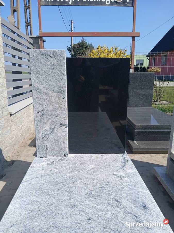 Nagrobek Viscount white plus Szwed 190 x 90 dolnośląskie Strzegom