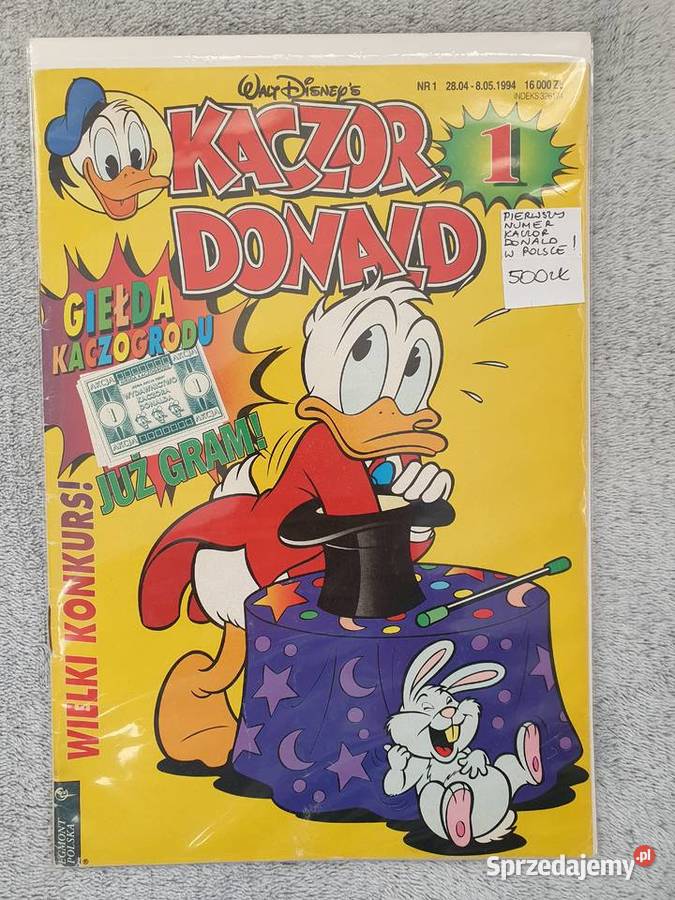 Kaczor Donald numer 1 2 3 i 4 1994 pomorskie Gdynia