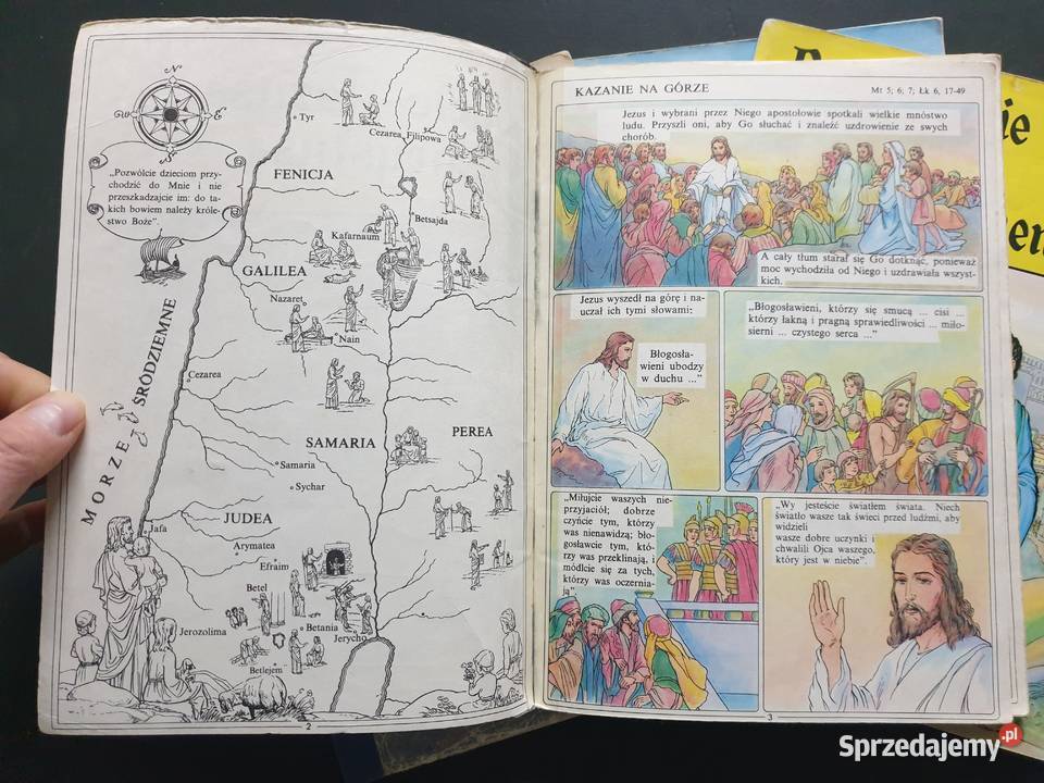 Życie Jezusa Chrystusa 4 komiksy religijne Gdynia sprzedam