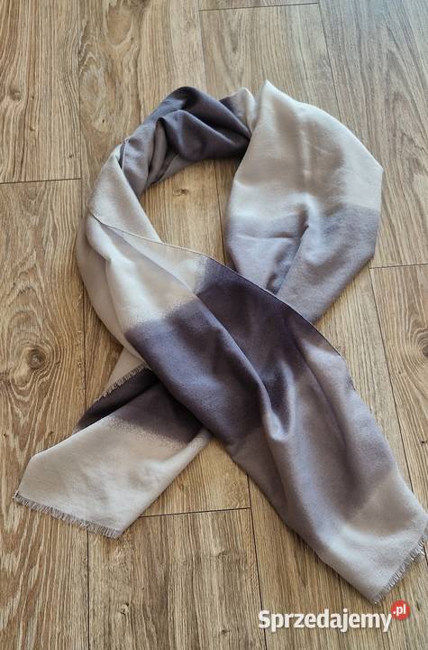 apaszka chusta szal szary biały Galanteria i dodatki Kraków