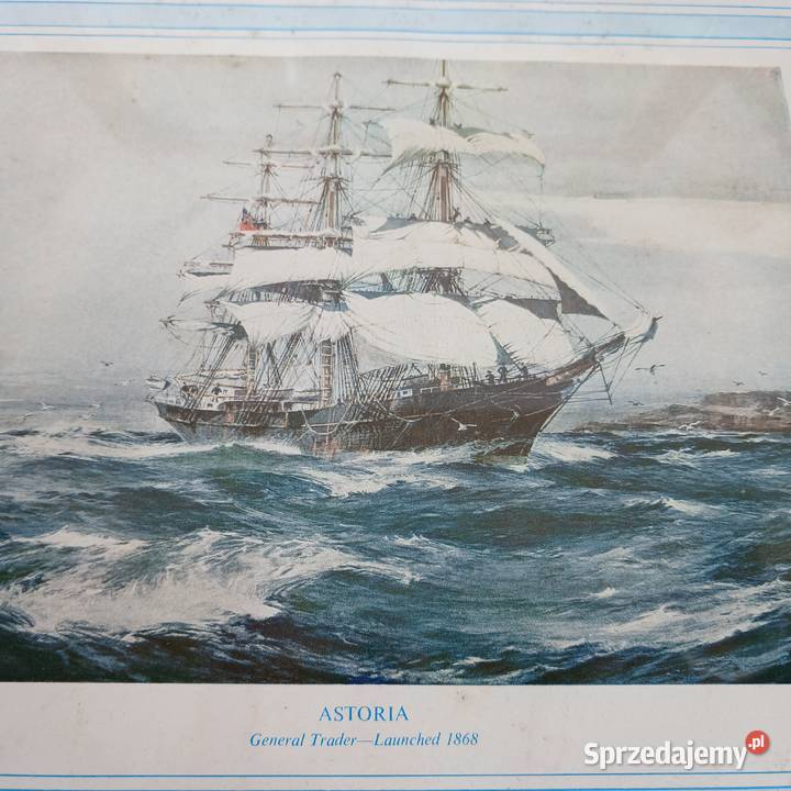 Obraz żaglowiec grafika żaglowce Astoria i sprzedam