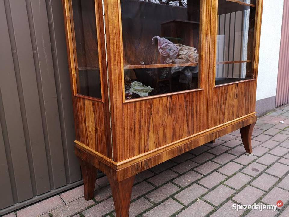 Witryna Serwantka ARTDECO Politura Orzech Stara Swarzędz sprzedam