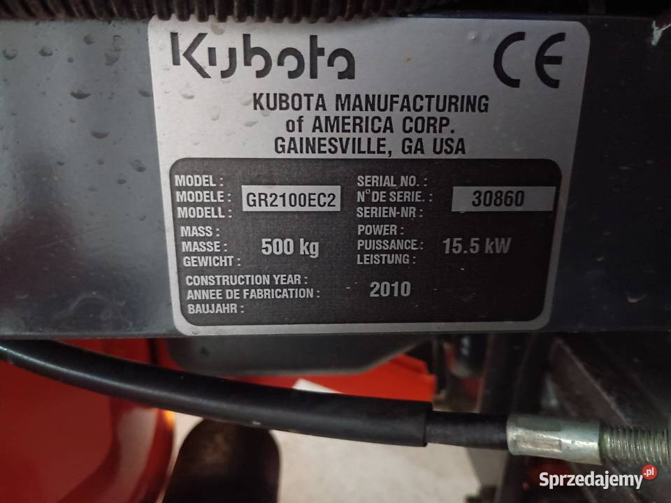 KUBOTA GR 2100 II traktorek kosiarka 4x4 420MTG Traktorki Stróże sprzedam