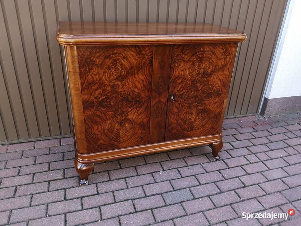 Komoda Pomocnik ARTDECO Orzech Stara Antyk Swarzędz