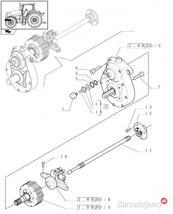 Holland T6010 Sprzęgło wom 87731123 Pozostałe Jastrzębniki