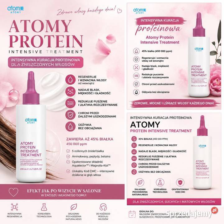 Odżywka do włosów Atomy PROTEIN INTENSIVE Opole sprzedam