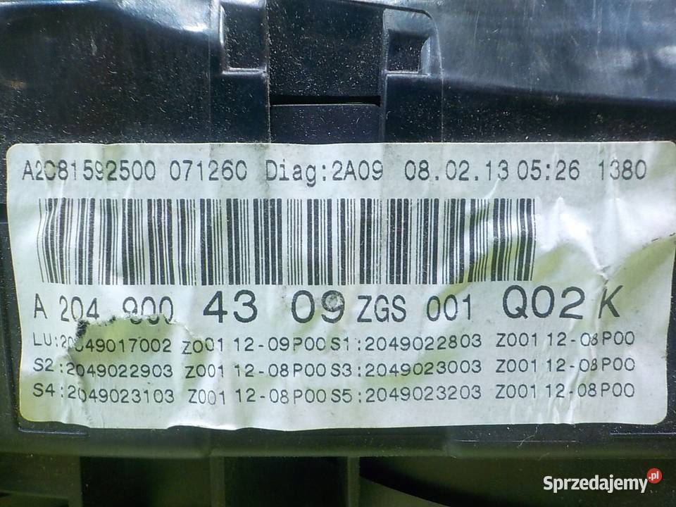 MERCEDES C W204 C204 13r 16 B COUPE 2D licznik Suków