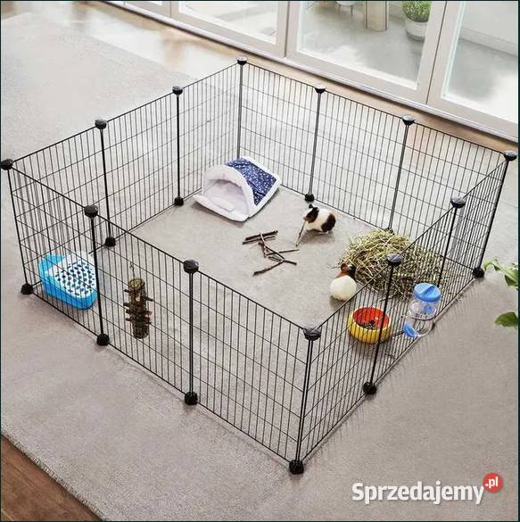 Klatkakojecwybieg gryzoniczarnymetal modułowy Ruda Śląska