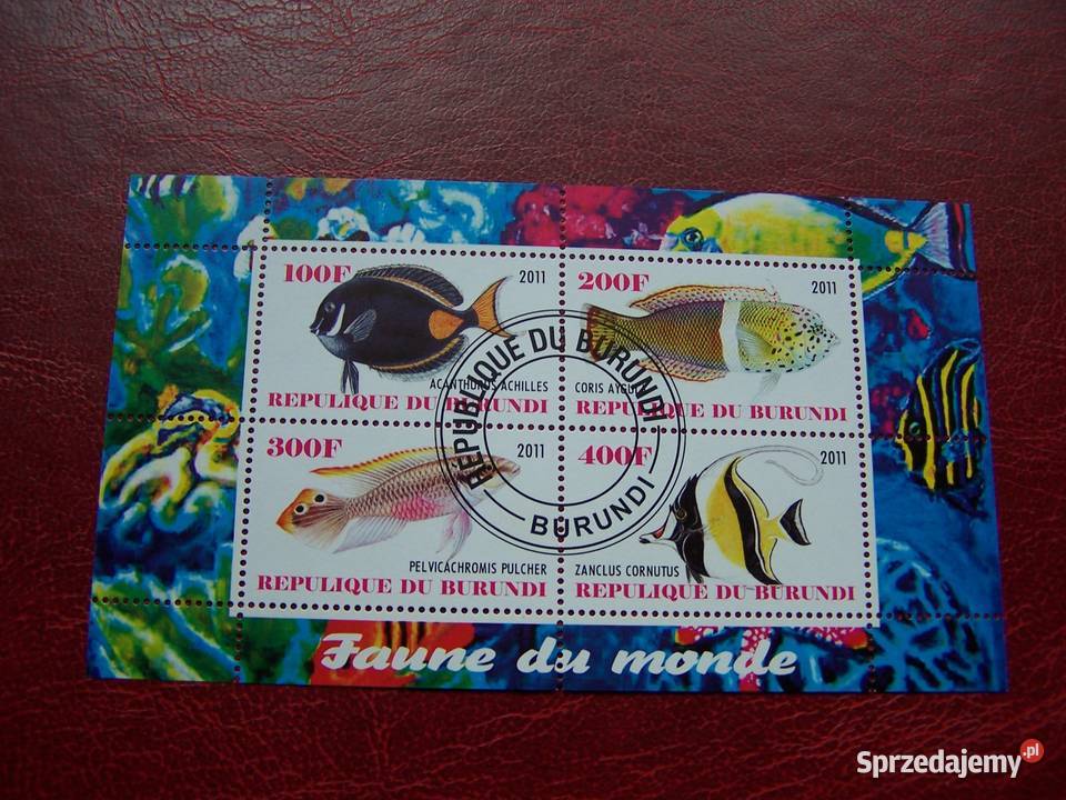 Burundii 2011 CTO Fauna Ryby Fauna Morska Tychy