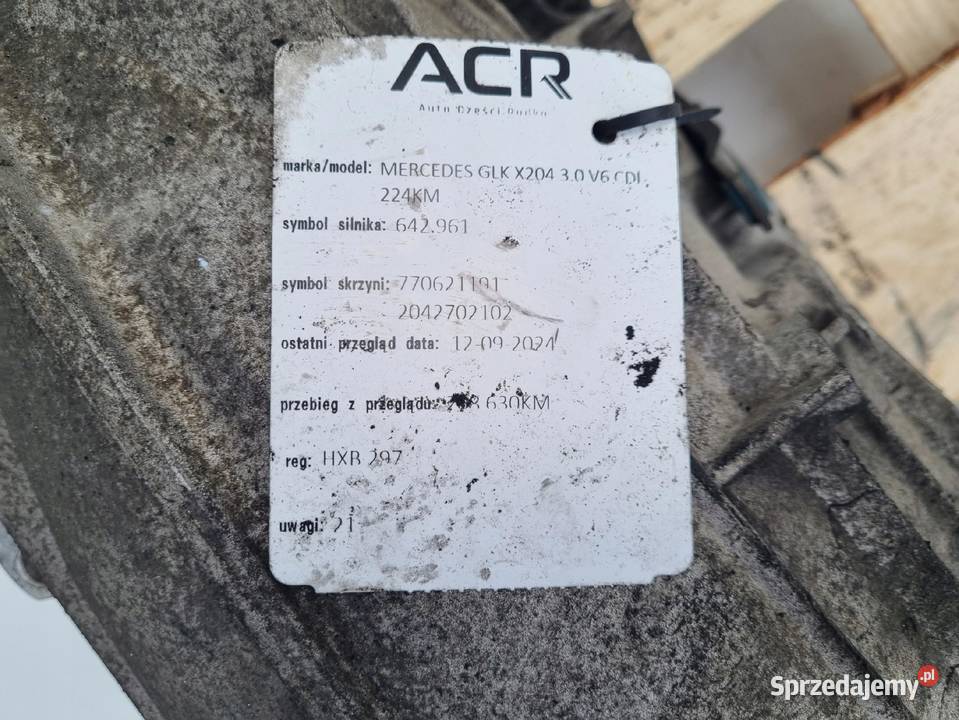 Mercedes GLK X204 30 V6 CDI SKRZYNIA BIEGÓW DSG Skrzynie biegów manualne Rudka