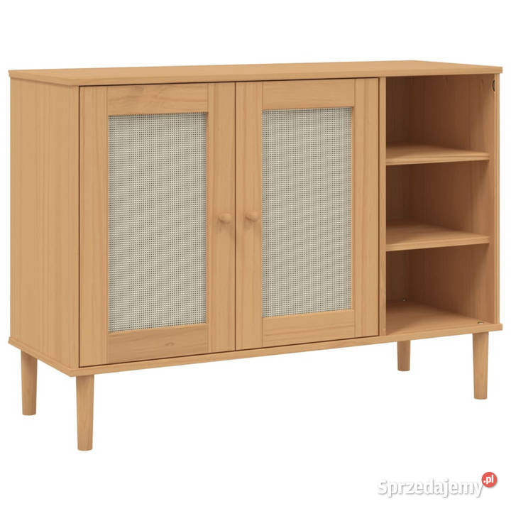 Szafka SENJA imitacja rattanu brązowa 112x40x80 Warszawa