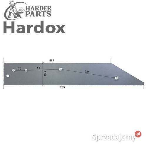 Płoza HARDOX 1137499L części do pługa DOWDESWELL