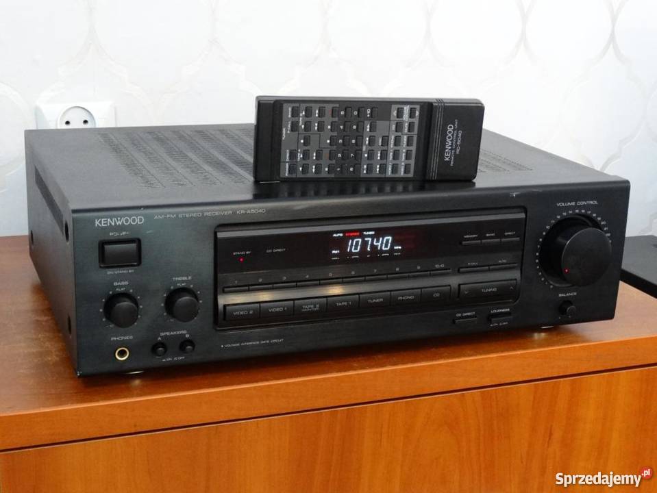 Amplituner Kenwood KRA5040 pilot mocny i sprawny Jasło
