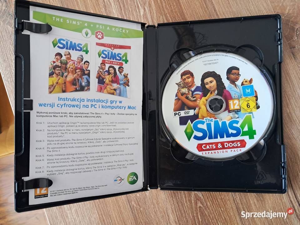 używana gra na pc sims4 dodatek psy i koty St Sandomierz