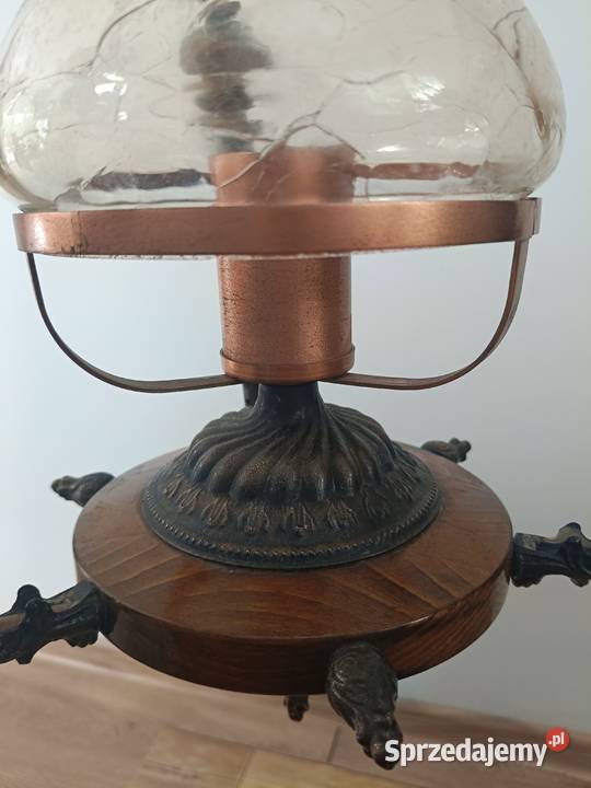 Żyrandol z lat 7080 sprawny stan b Antyki, Sztuka, Kolekcje