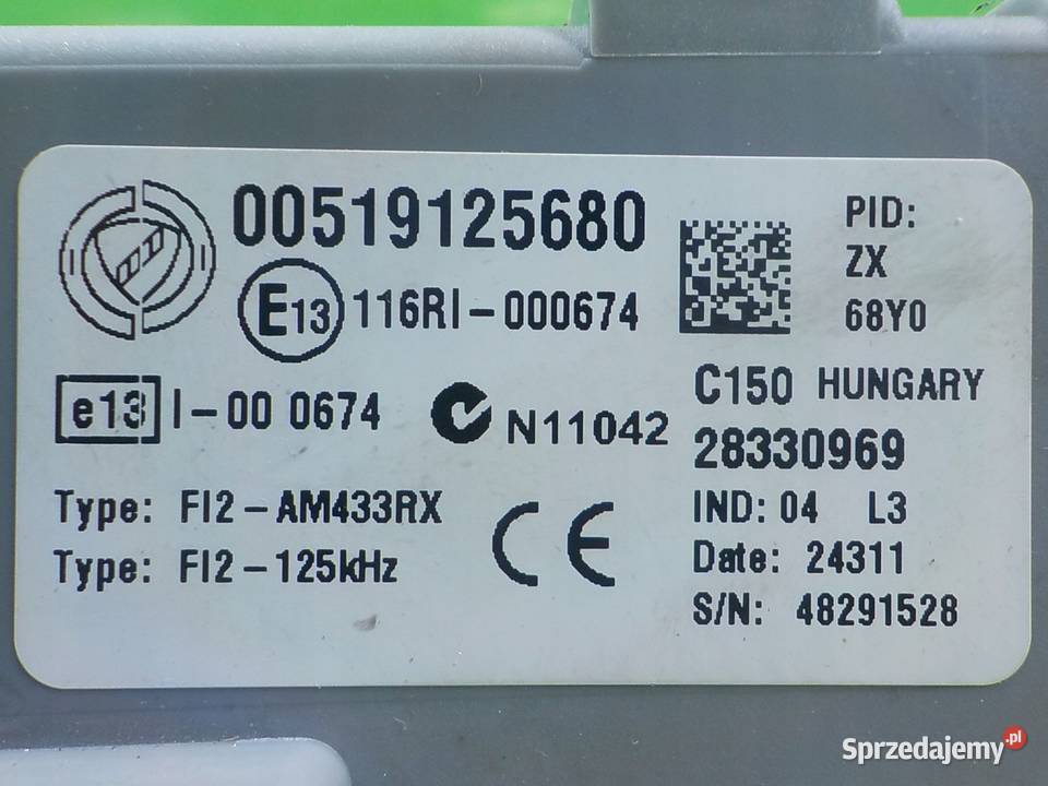 FIAT 500 09 B 12r skrzynka bezpiecznikow BSI Suków