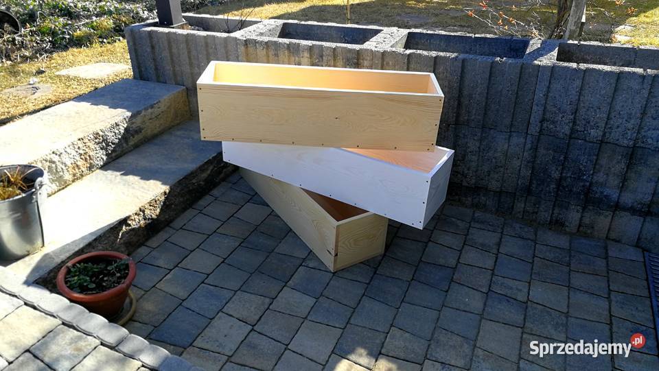 Doniczka drewniana osłonka drewniana sosna inne Radków