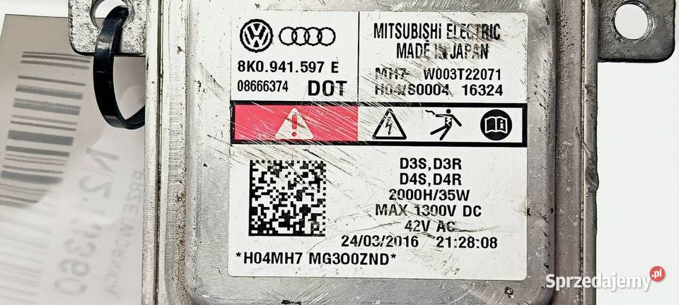 PRZETWORNICA VOLKSWAGEN PASSAT CC 8K0941597E Lipno