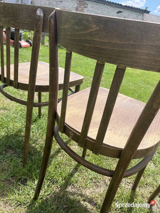 Krzesła thonet prl 4 calosc Antyki, Sztuka, Kolekcje Śniadówko