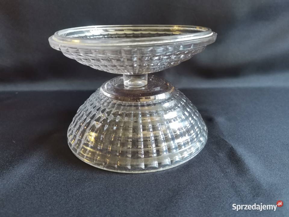 Stara bomboniera Ufo szkło Ząbkowice design PRL śląskie Siemianowice Śląskie