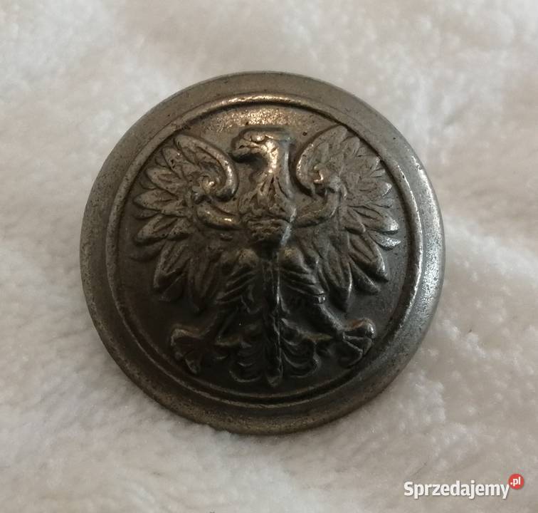 Ozdobny guzik na stopce okrągły Orzeł 22mm 32